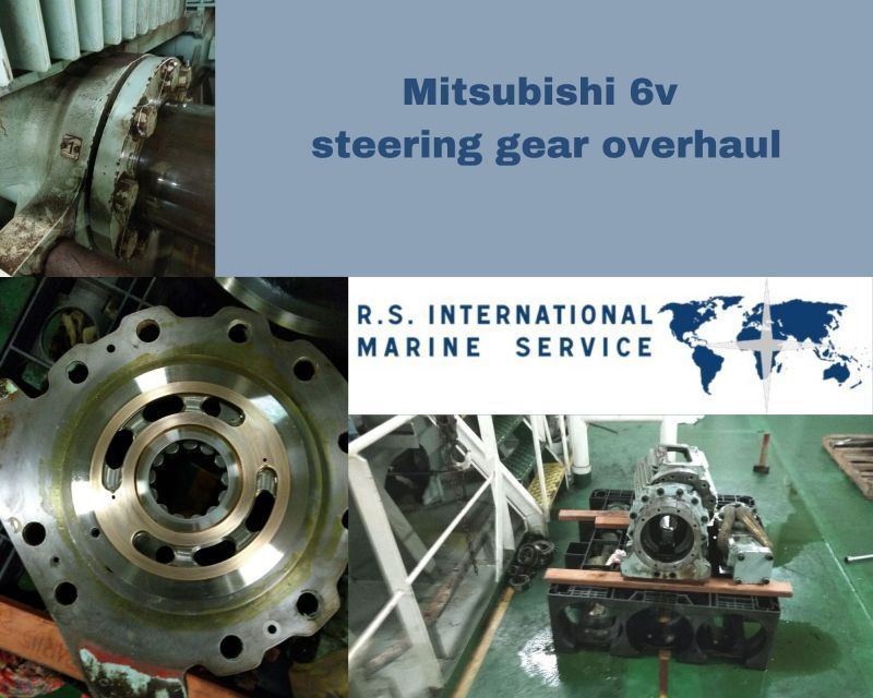 Mitsubishi 6V Lenkgetriebe Überholung RS International Marine Service