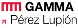 Se muestra un logotipo de Gamma Pérez Lupion sobre un fondo blanco.