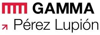 Se muestra un logotipo de Gamma Pérez Lupion sobre un fondo blanco.