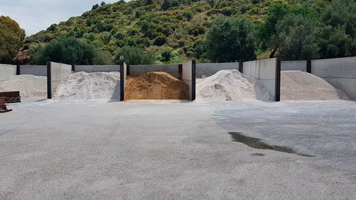 Hay muchos tipos diferentes de arena en esta zona.