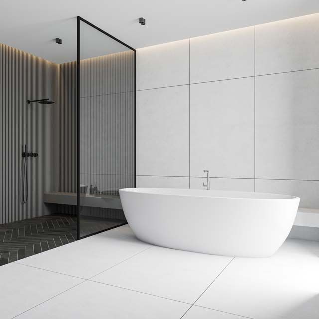 Salle de bains carrelage