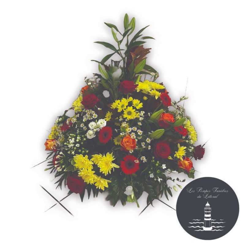 Coussin conique coloré