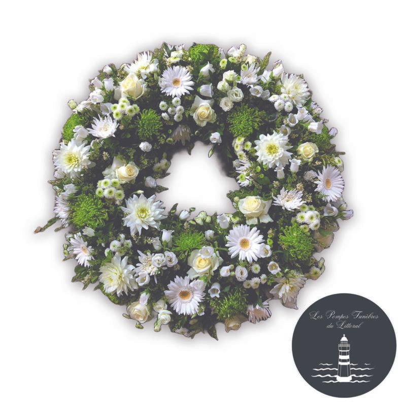 Couronne blanche et verte