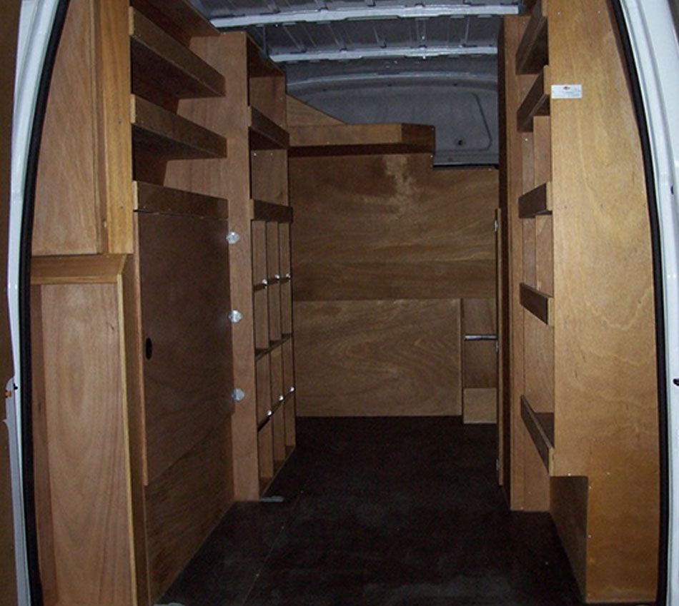 aménagement véhicule en bois