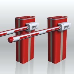 Zwei Schrankensysteme für Zufahrtskontrolle