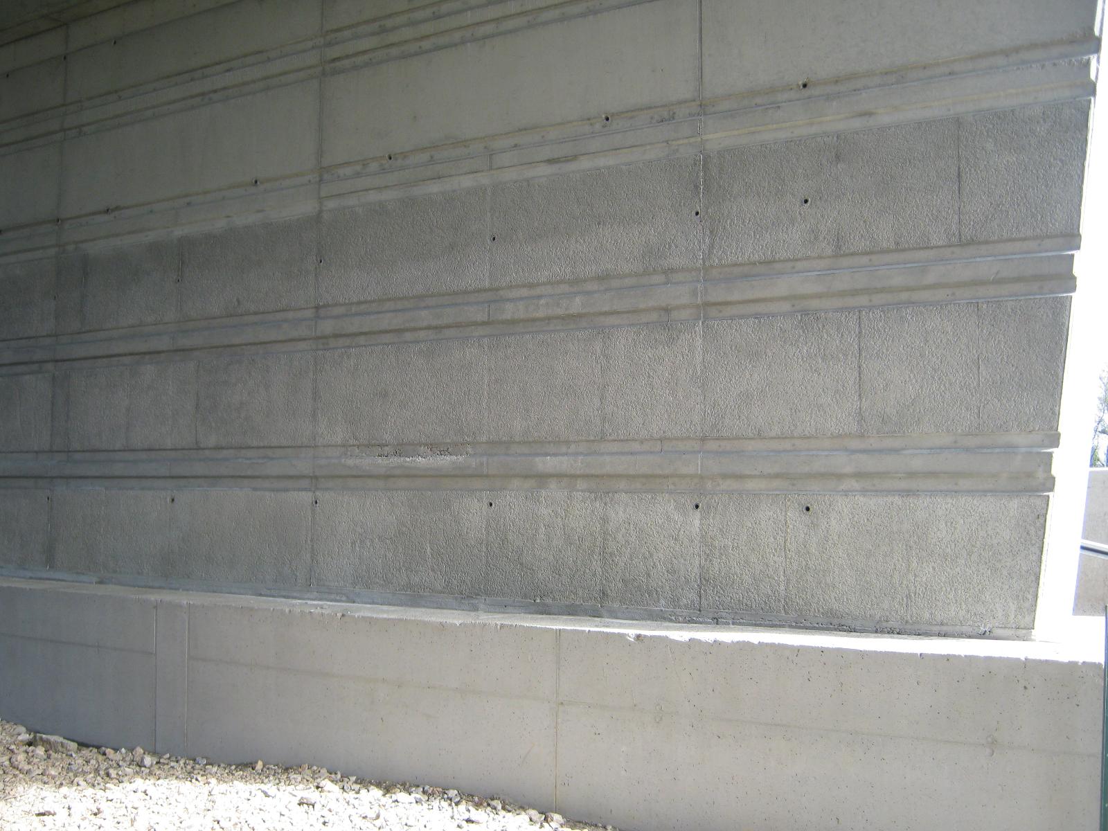 Mur de béton après
