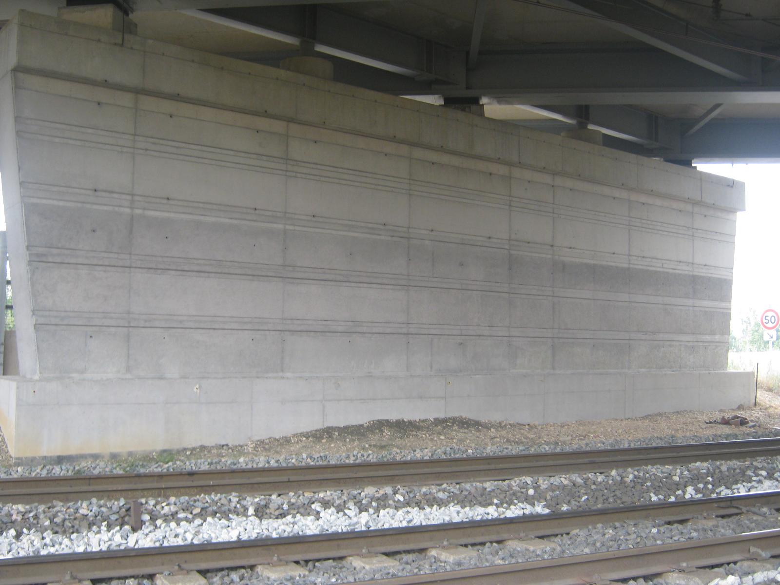 Aérogommage sur dessous de pont après