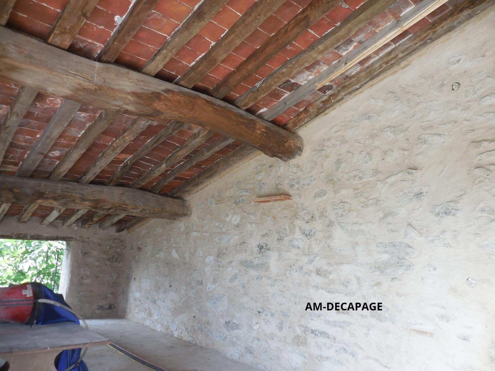 Abris sous pente avant