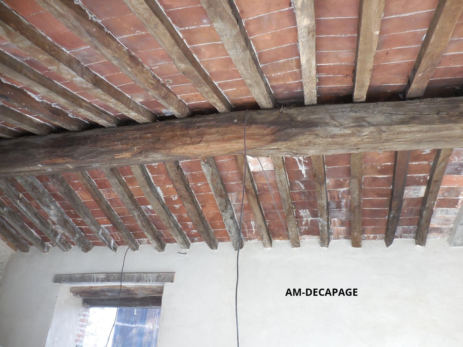 Charpente fermière avec poutre centrale avant