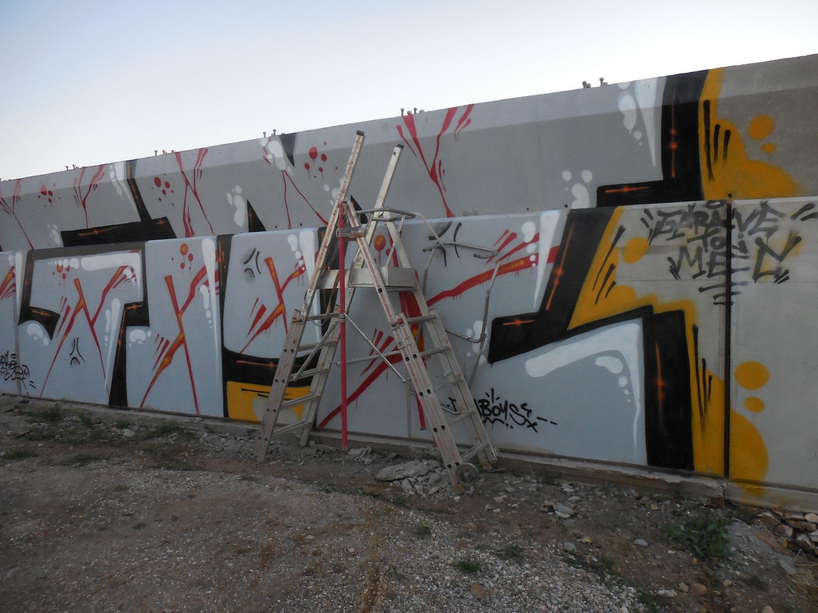 Pont d'autoroute avant