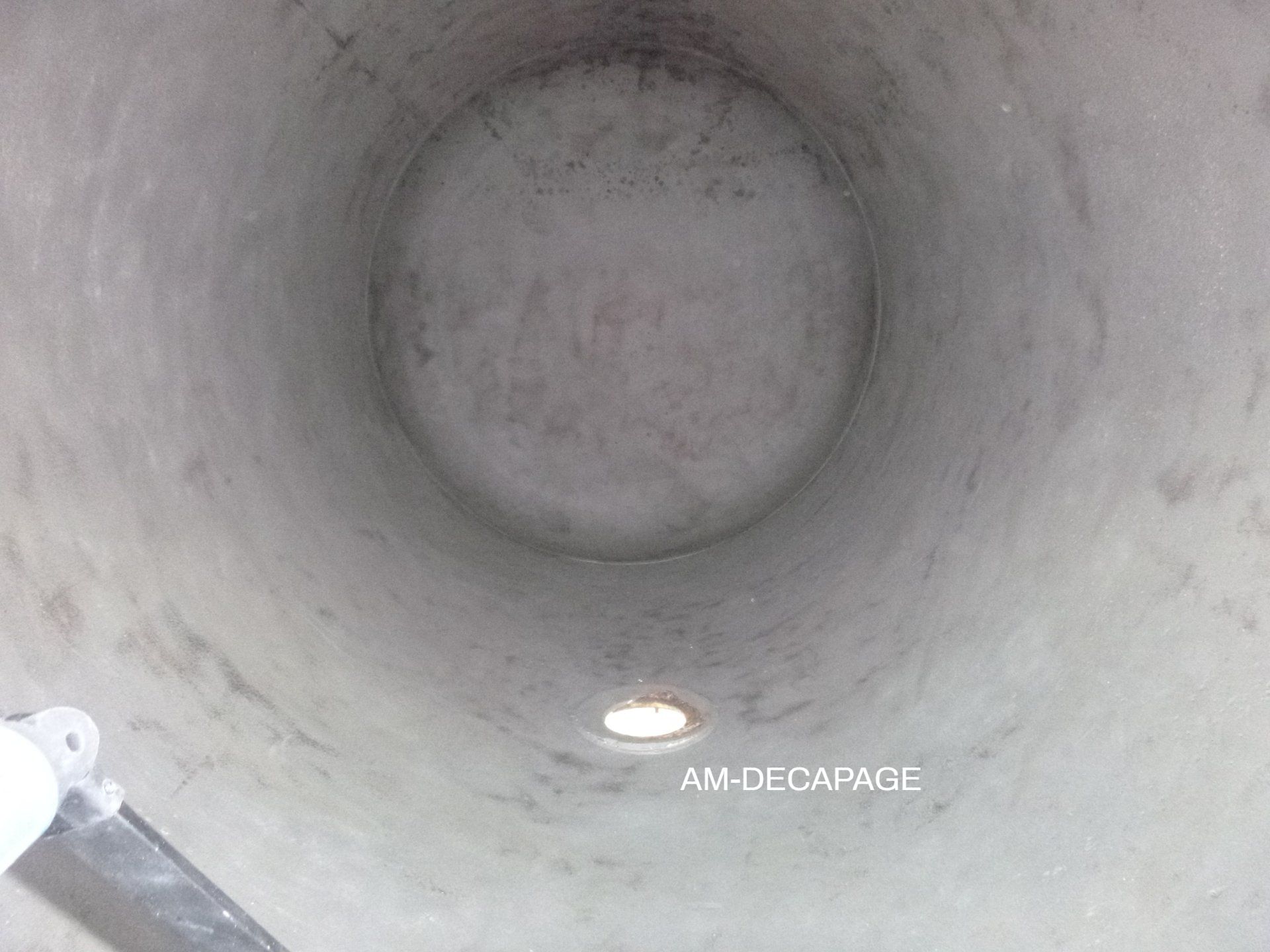 Cuve cylindrique après