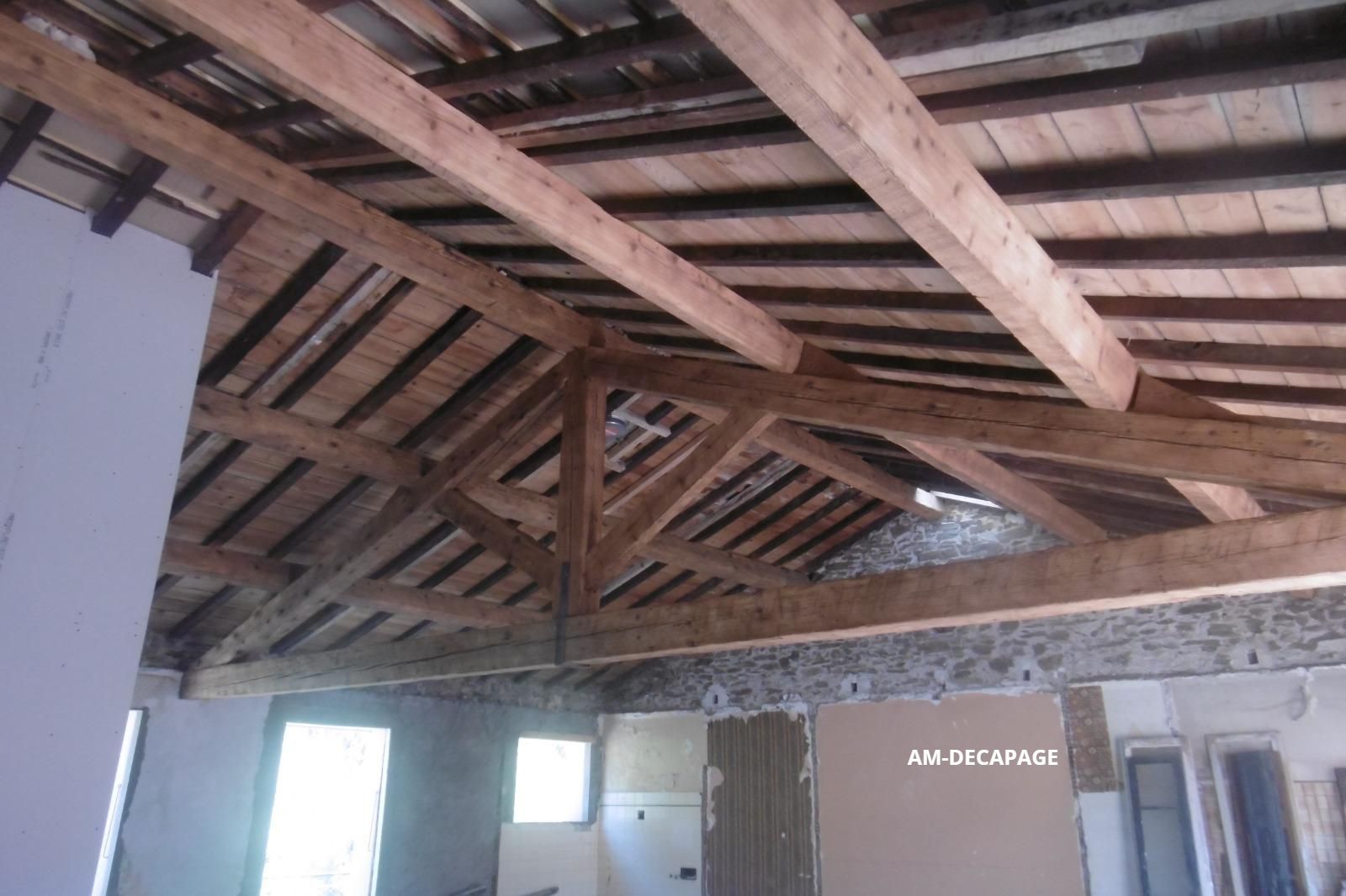 Charpente fermière après