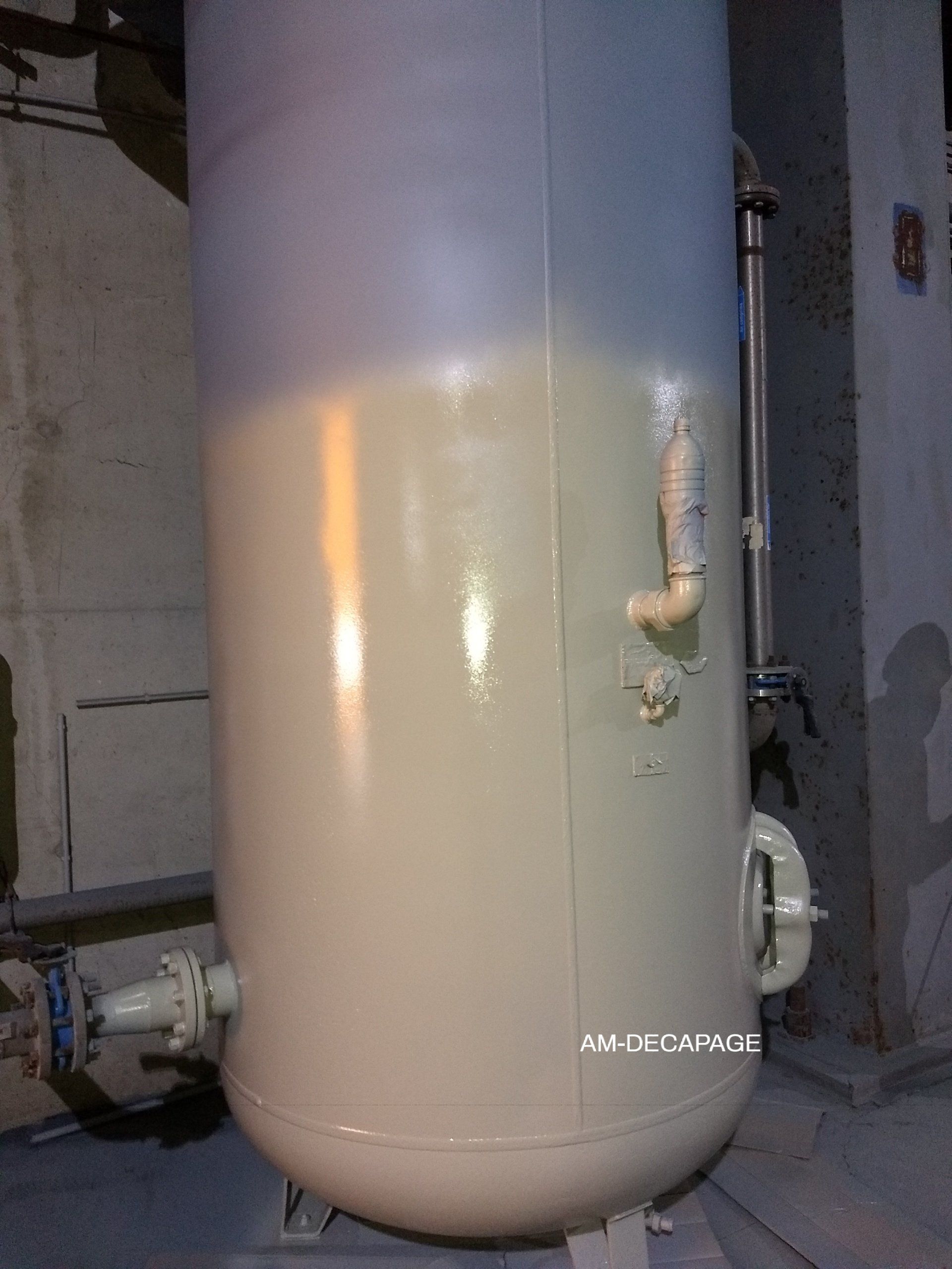 Résultat de la cuve d'air après