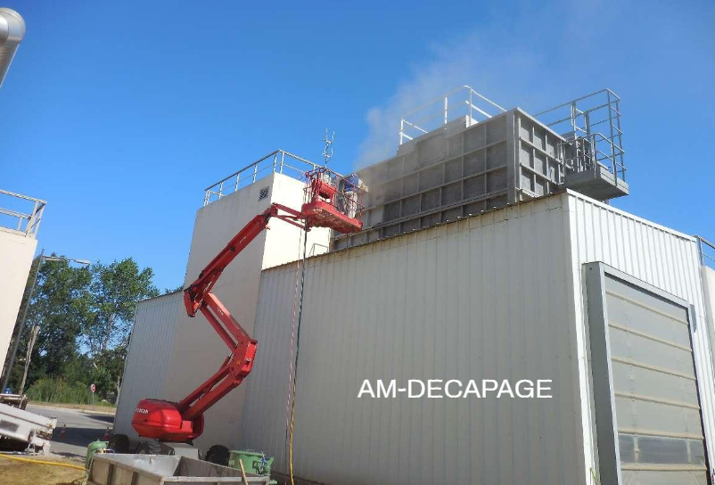 Avancement de l'intervention en nacelle