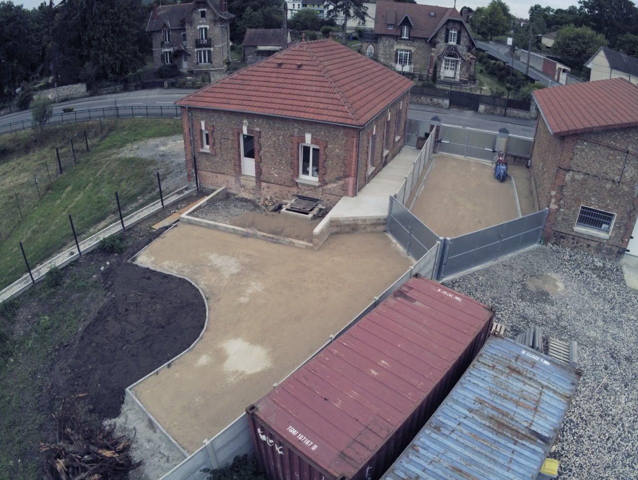 Aménagement d'une cour