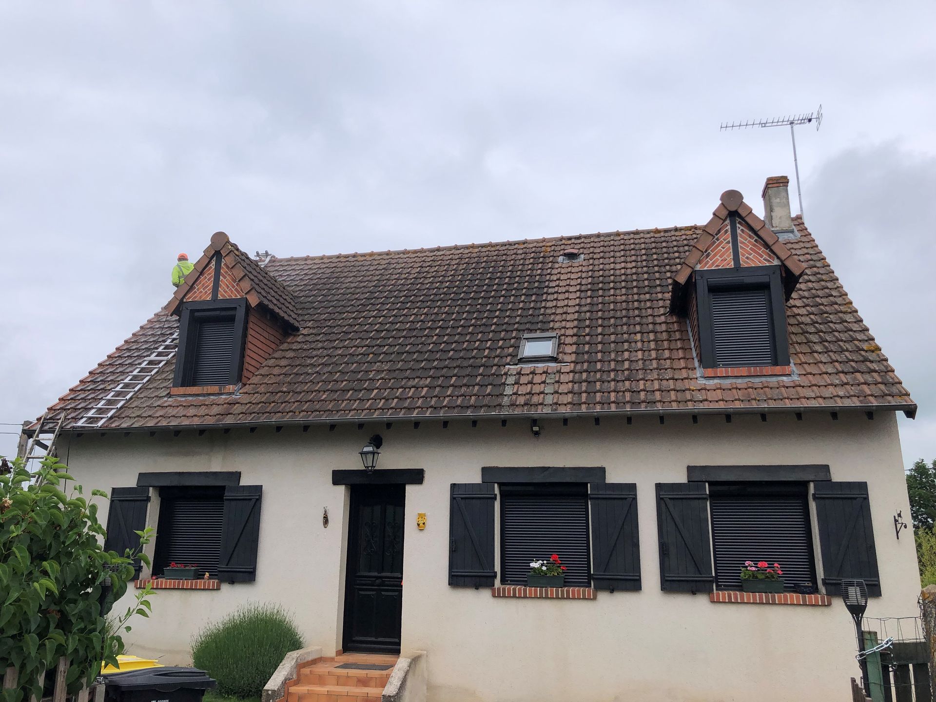 Avant nettoyage toit