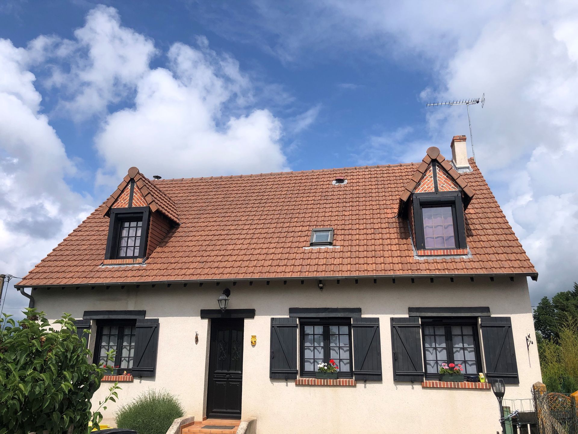 Après nettoyage toit