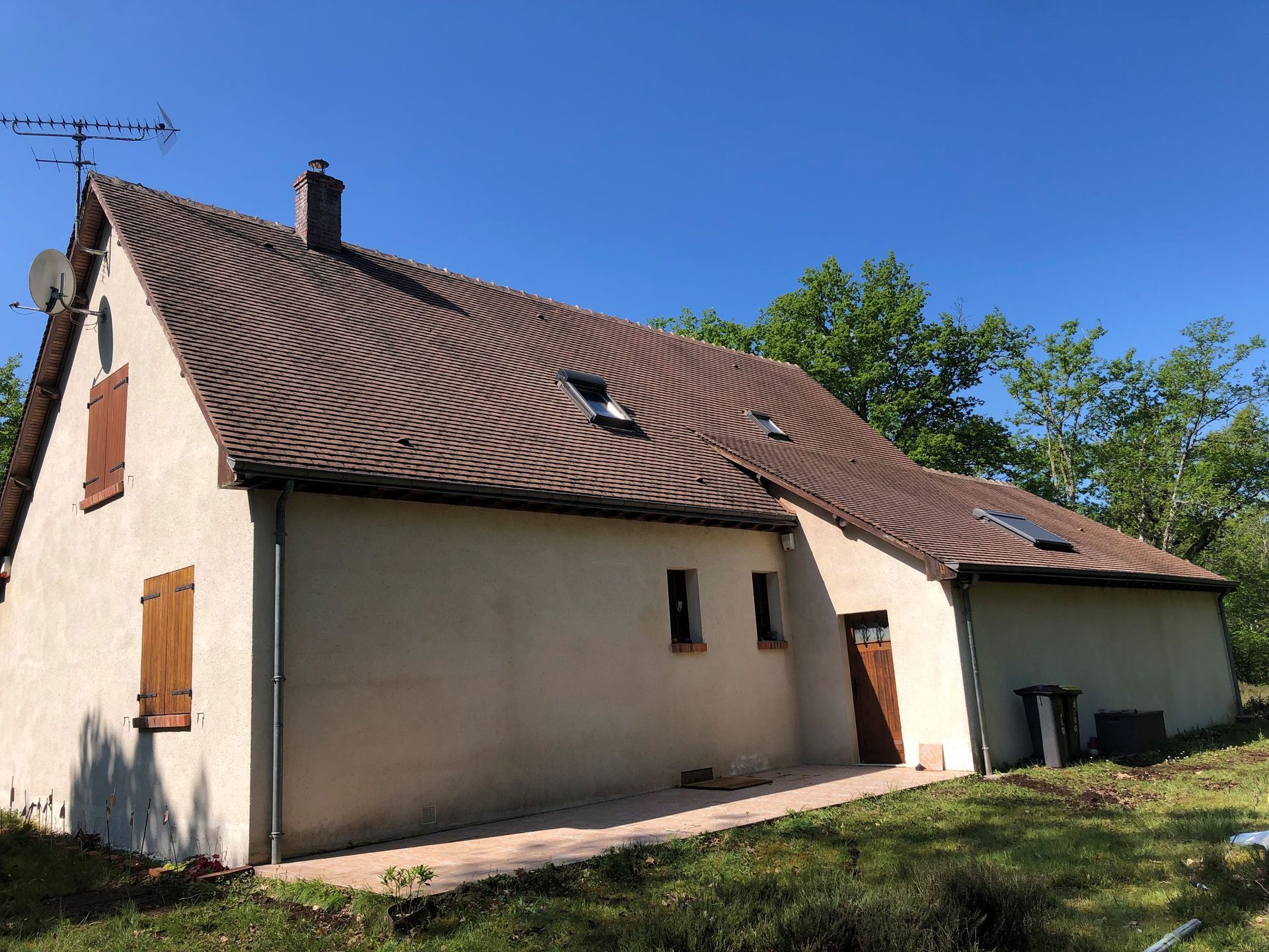 Nettoyage toiture après