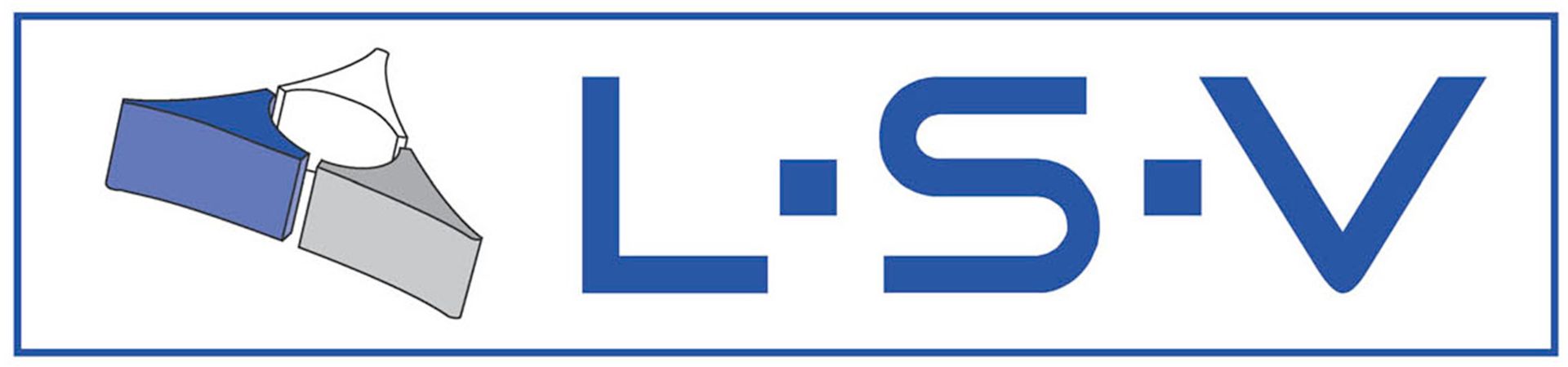 Ein blaues Schild mit der Aufschrift lsv