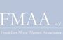Das Logo der FMAA ist ein weißer Schriftzug auf blauem Grund.