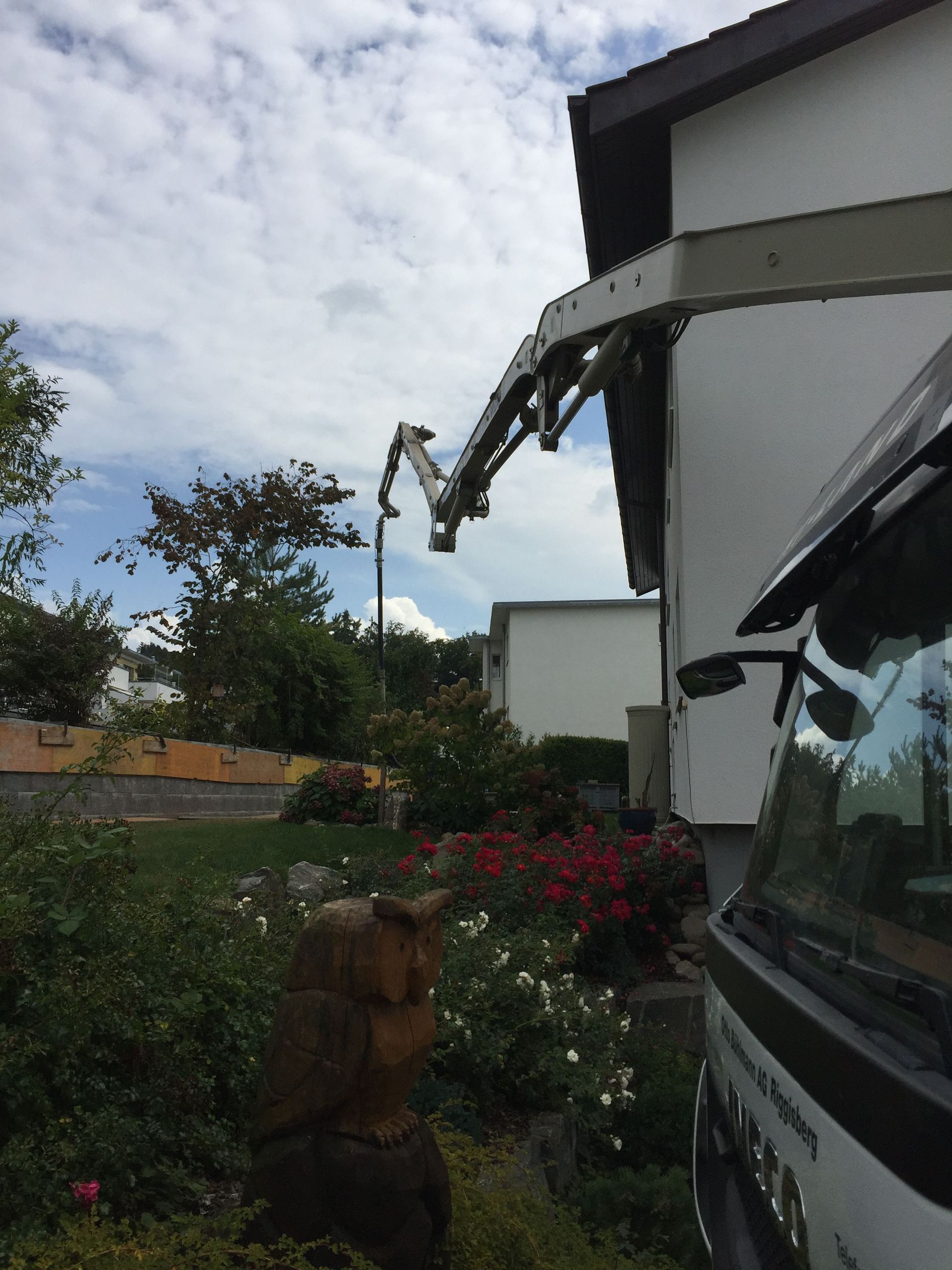 Unsere Fahrmischer-Pumpe im Einsatz