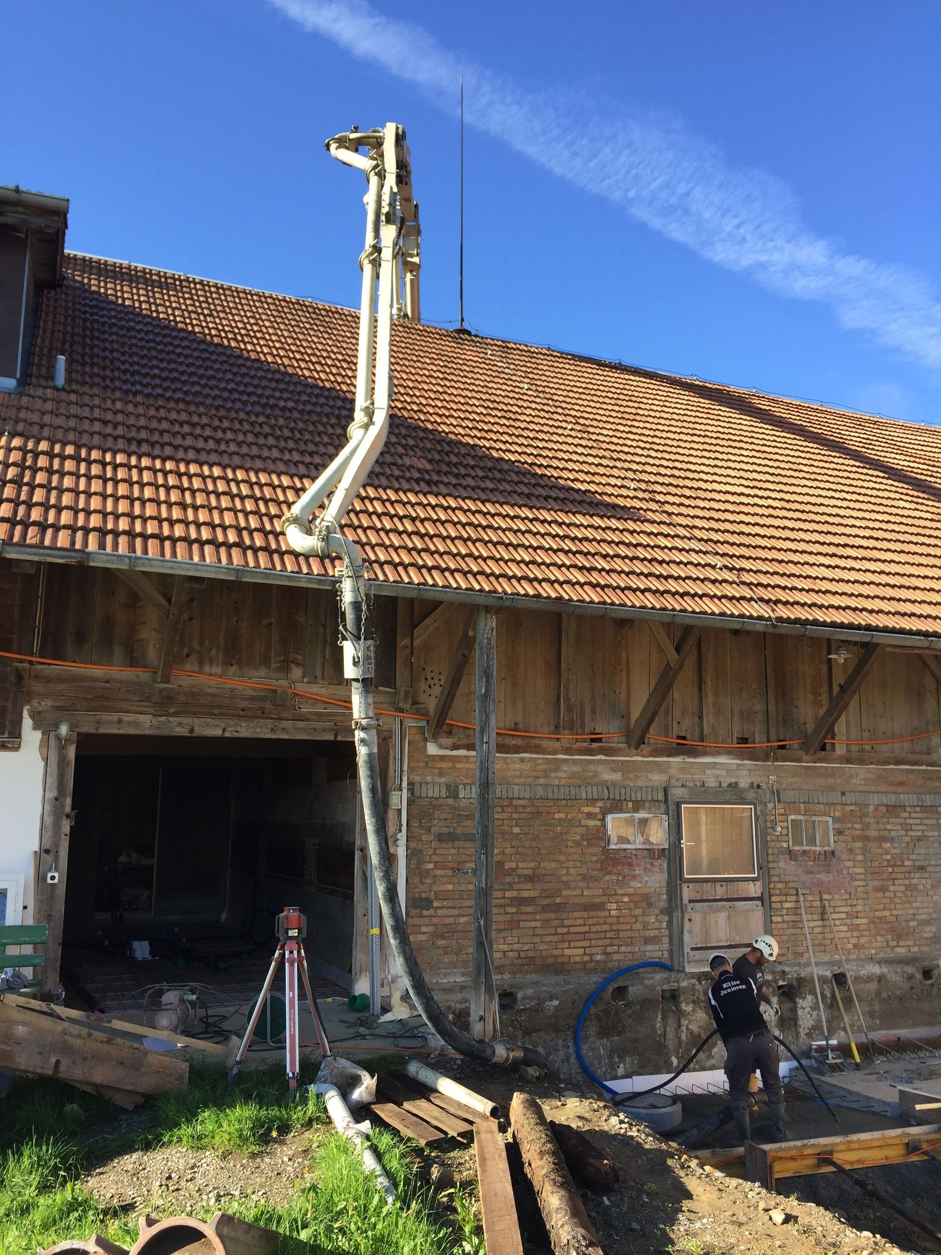 Unsere Fahrmischer-Pumpe im Einsatz