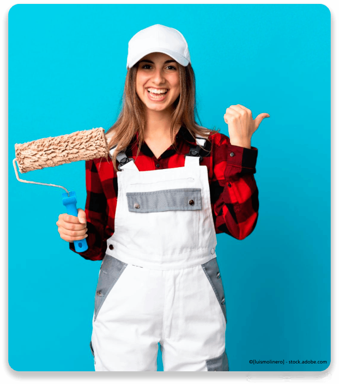 Mitarbeiterin für Malerarbeiten