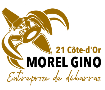 Logo : Morel Gino, Entreprise de débarras, 21 Côte-d'Or.