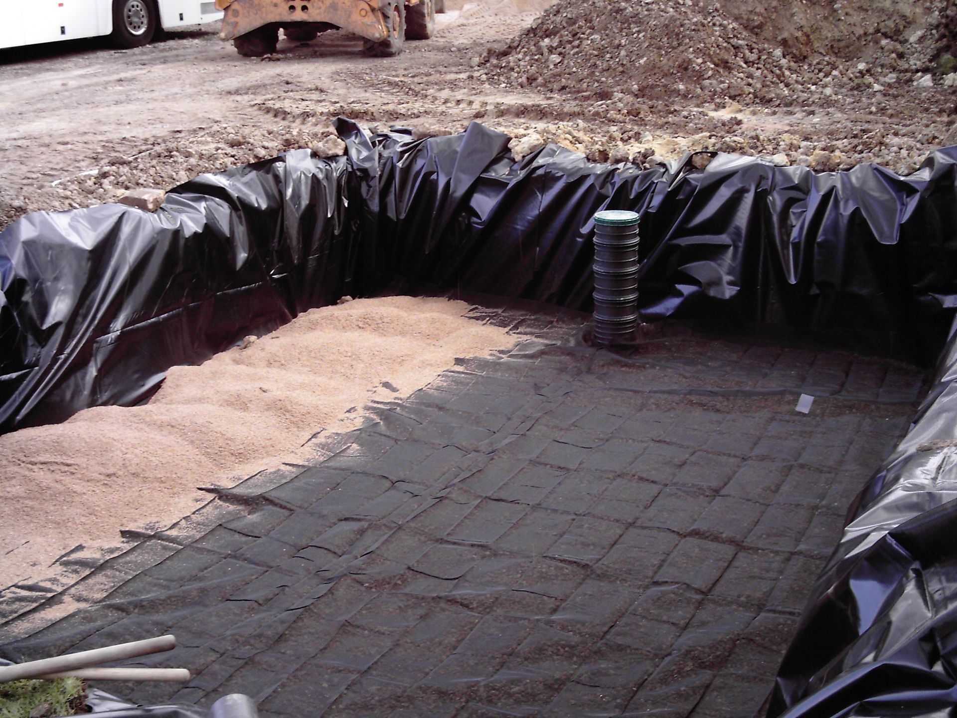 Préparation du revêtement d'un système d'assainissement