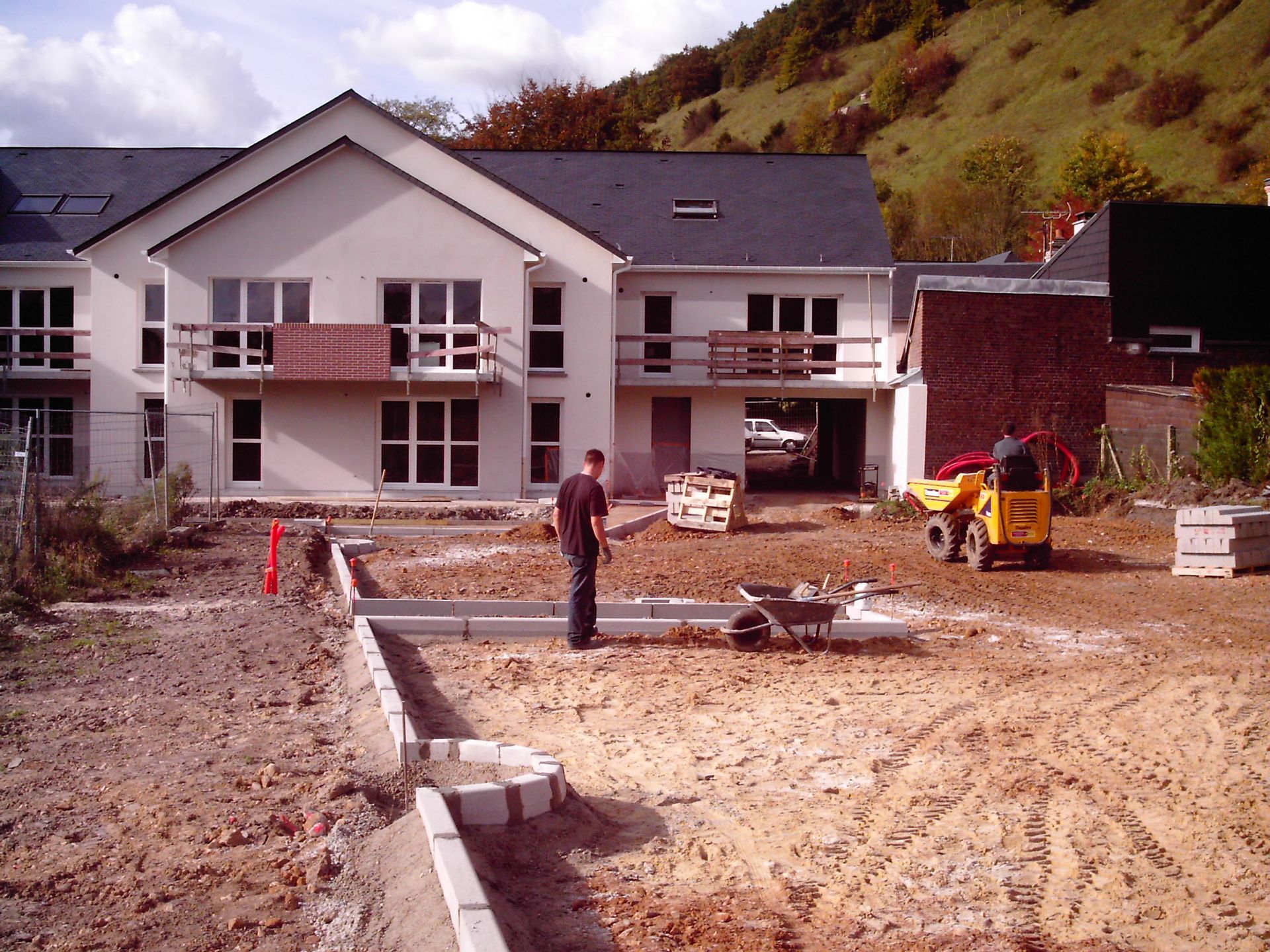 Chantier en cours de terrassement