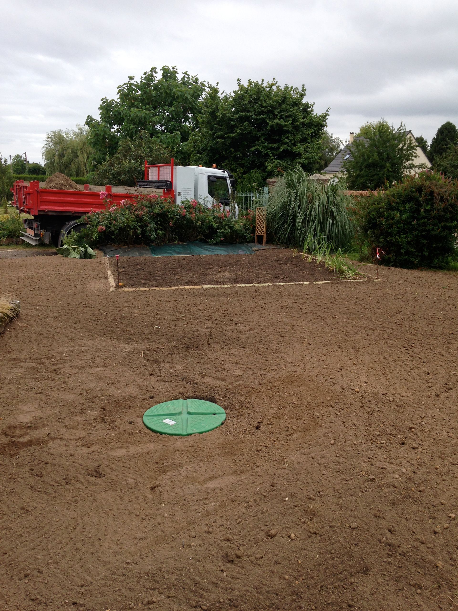 Nivellement d'un jardin