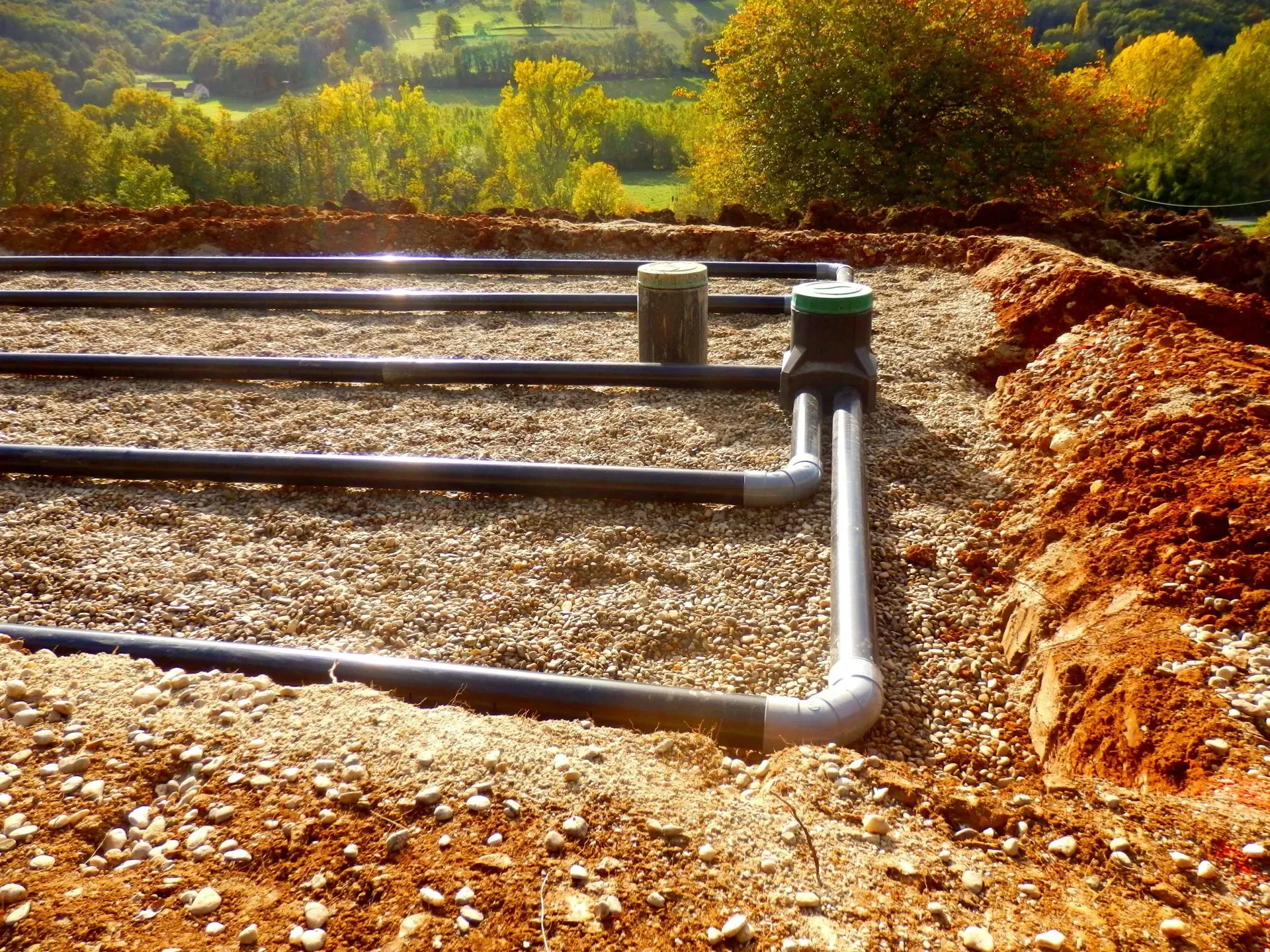 Des tuyaux d'assainissement vus de près