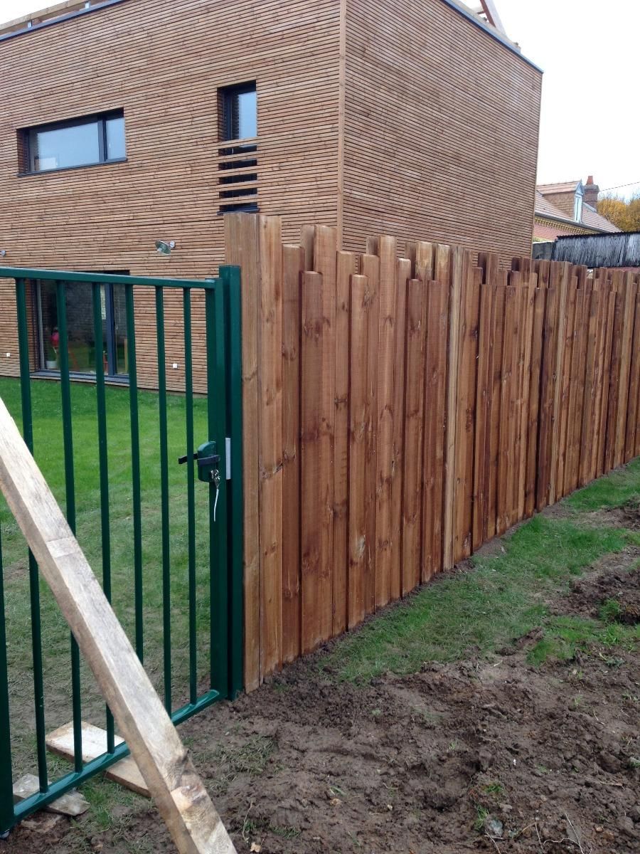 Clôture de jardin et portillon