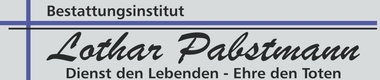 Logo der Lothar Pabstmann Bestattungen OHG