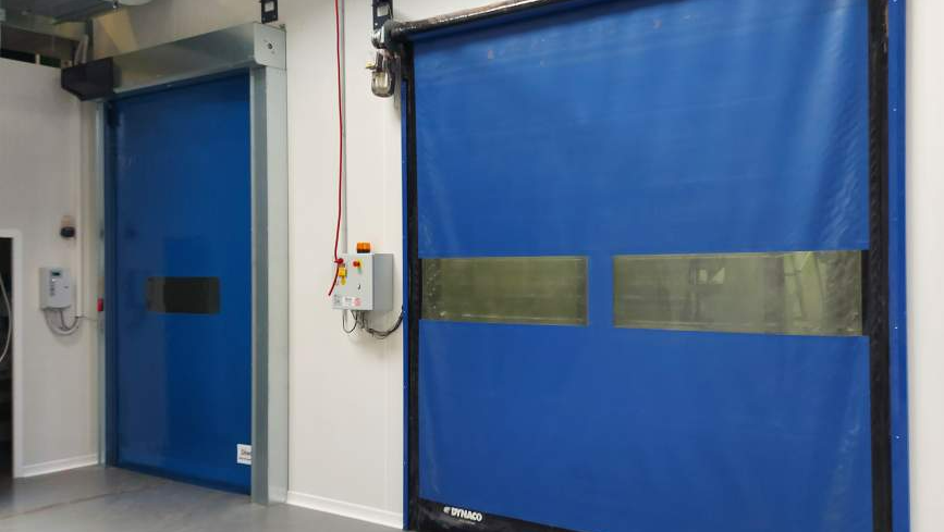 Porte souple bleue
