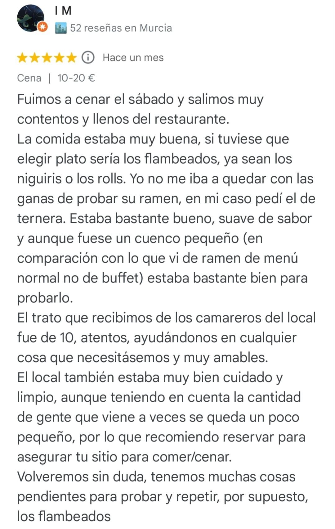 Publicación en redes sociales en español con un párrafo largo de texto negro sobre fondo blanco y un encabezado de perfil en la parte superior.