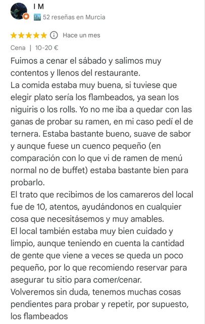 Publicación en redes sociales en español con un párrafo largo de texto negro sobre fondo blanco y un encabezado de perfil en la parte superior.