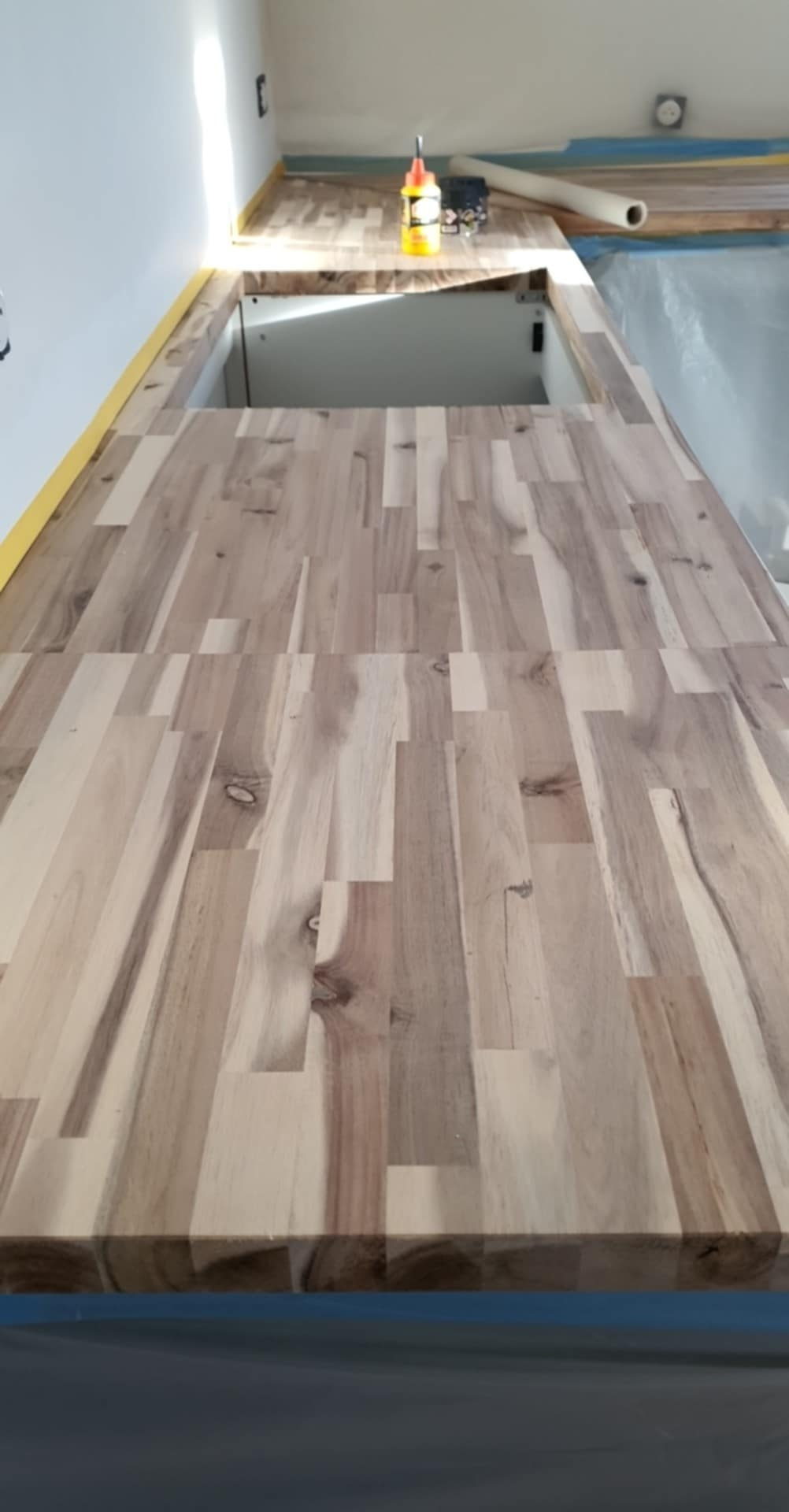 Un sol vinyle à imitation parquet