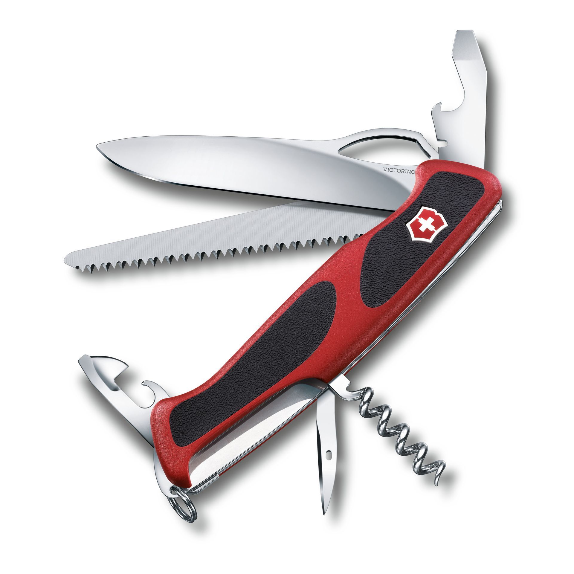 Couteau suisse Ranger 79 M Grip, 130mm, Rouge/Noir Victorinox Au Logis Ameublements