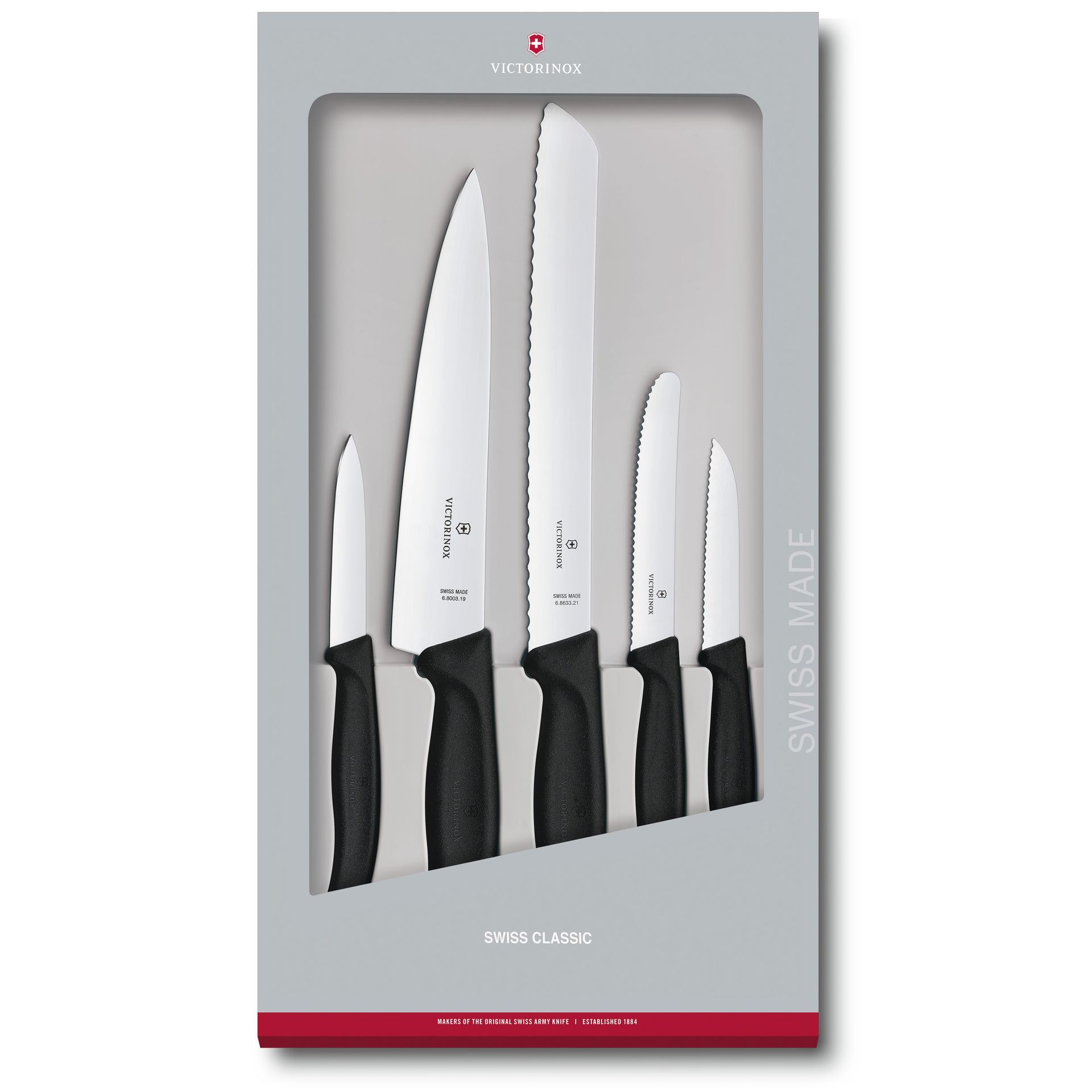 Set pour la cuisine Swiss Classic,5 pièces, noir,emballage cadeau Victorinox Au Logis Ameublements