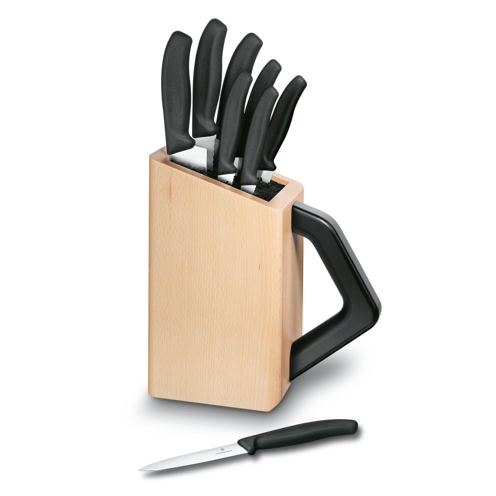 Bloc porte-couteaux Swiss Classic, 8 pièces Victorinox Au Logis Ameublements