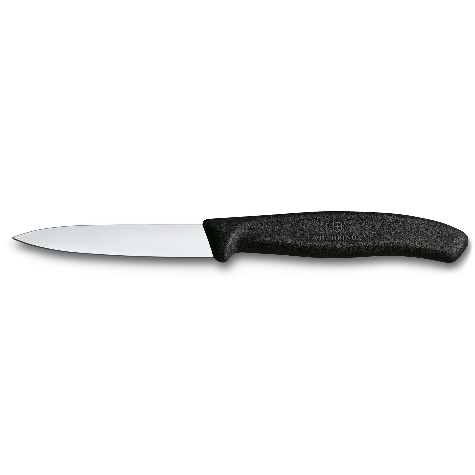 Swiss Classic, couteau d’office, 8 cm, tranchant lisse, pointe milieu, noir Victorinox Au Logis Ameublements