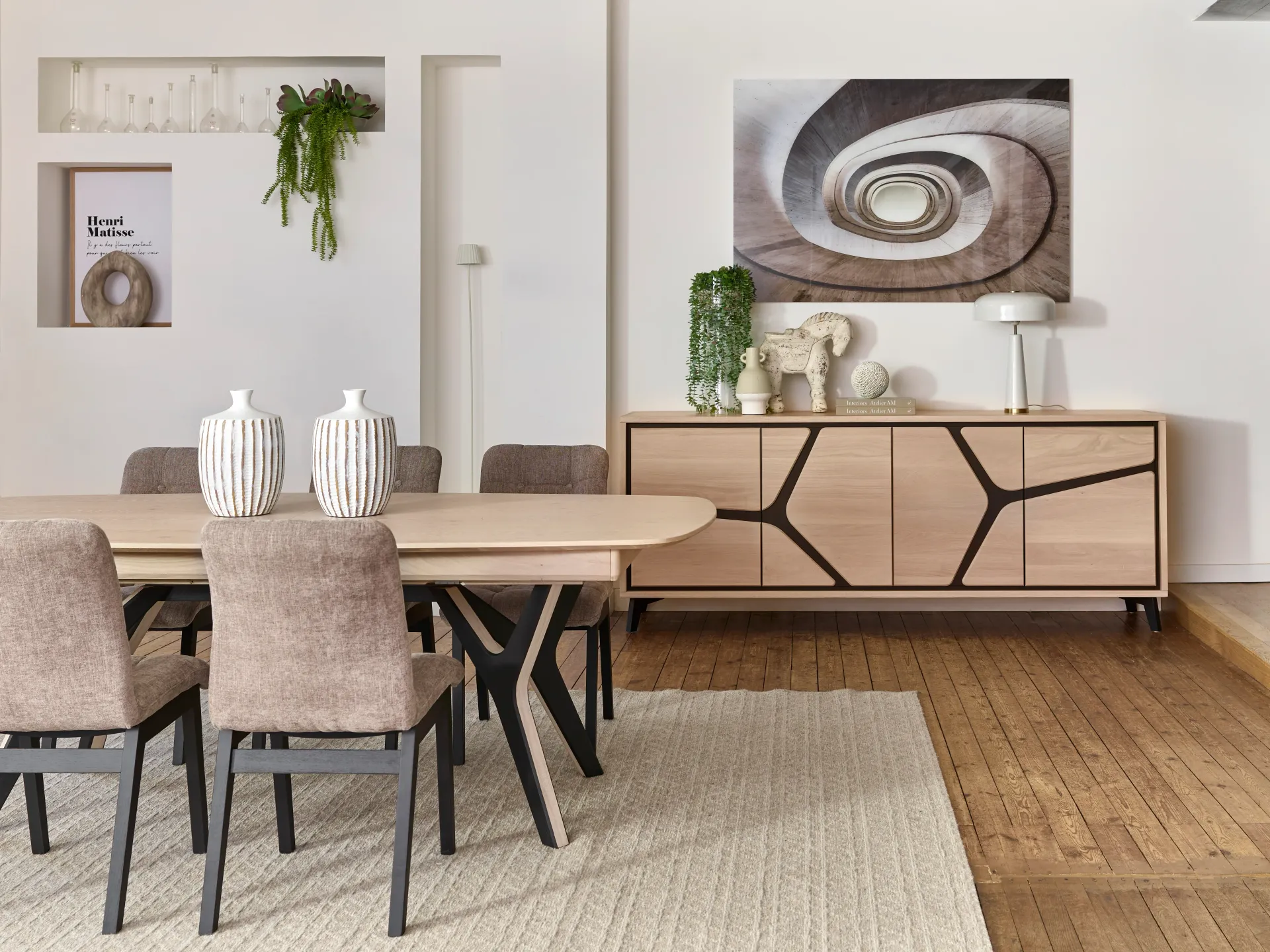 Bahut 4 porte moyen modèle Néo Les Ateliers de Langres