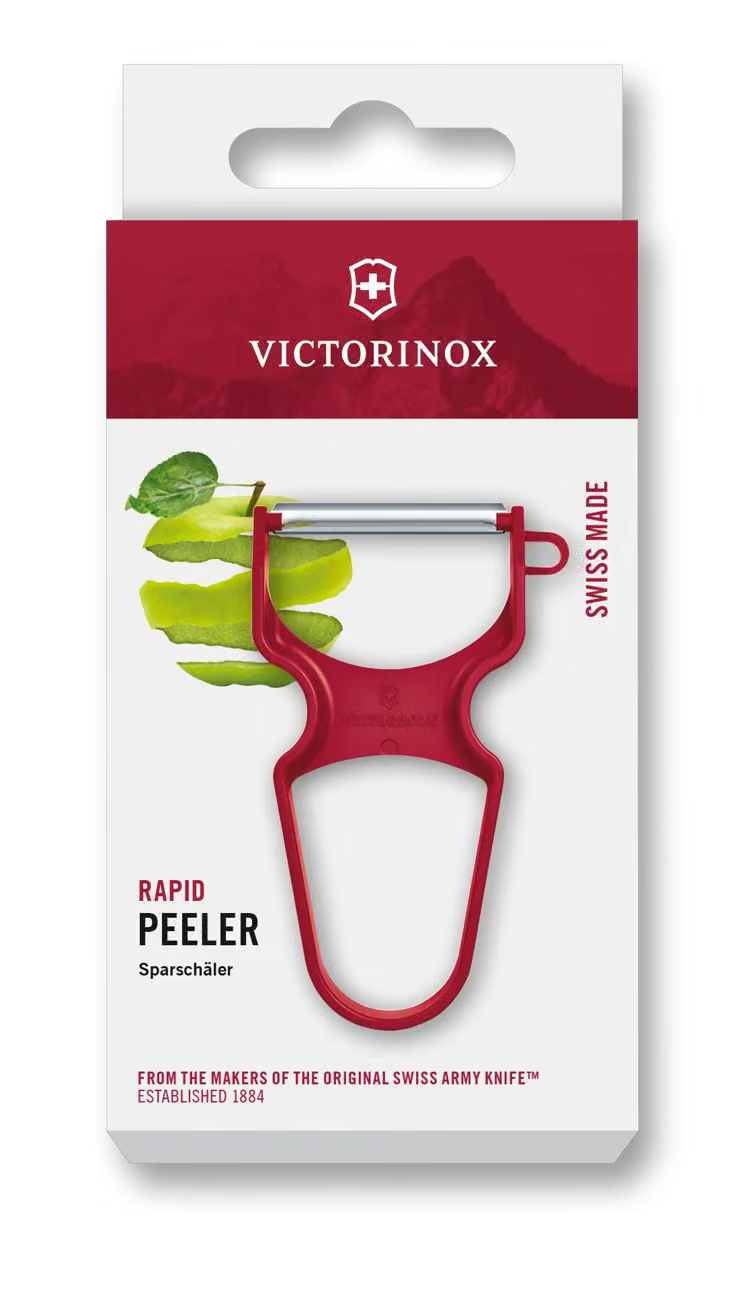 Éplucheur RAPID, manche rouge Victorinox Au Logis Ameublements