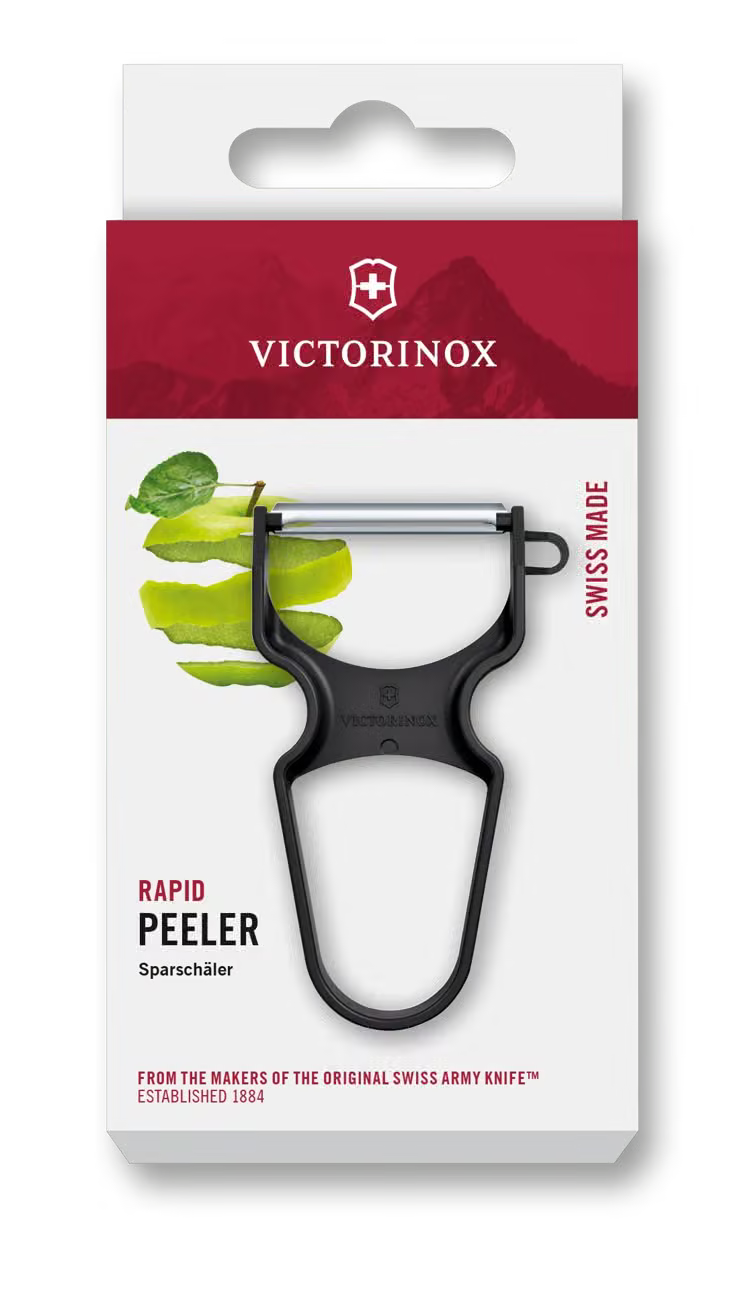 Éplucheur RAPID, lame dos droit, noir Victorinox Au Logis Ameublements