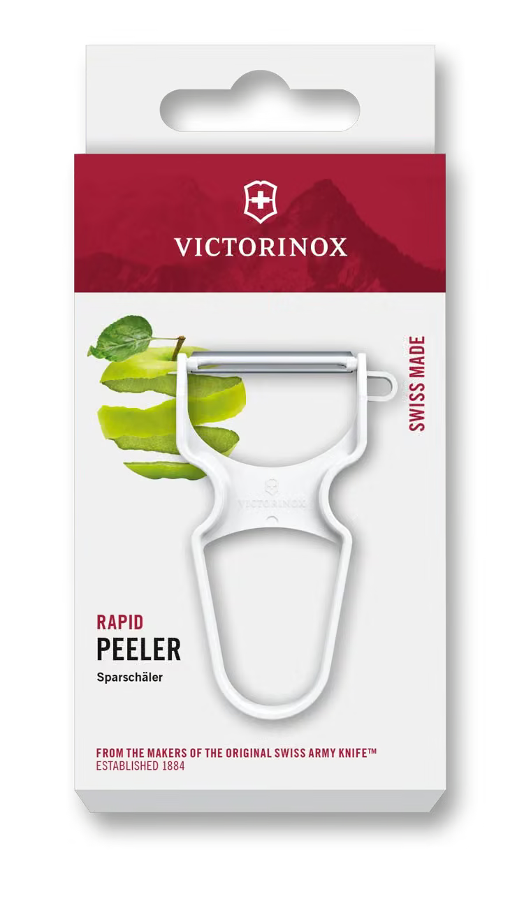 Éplucheur RAPID, lame dos droit, blanc Victorinox Au Logis Ameublements