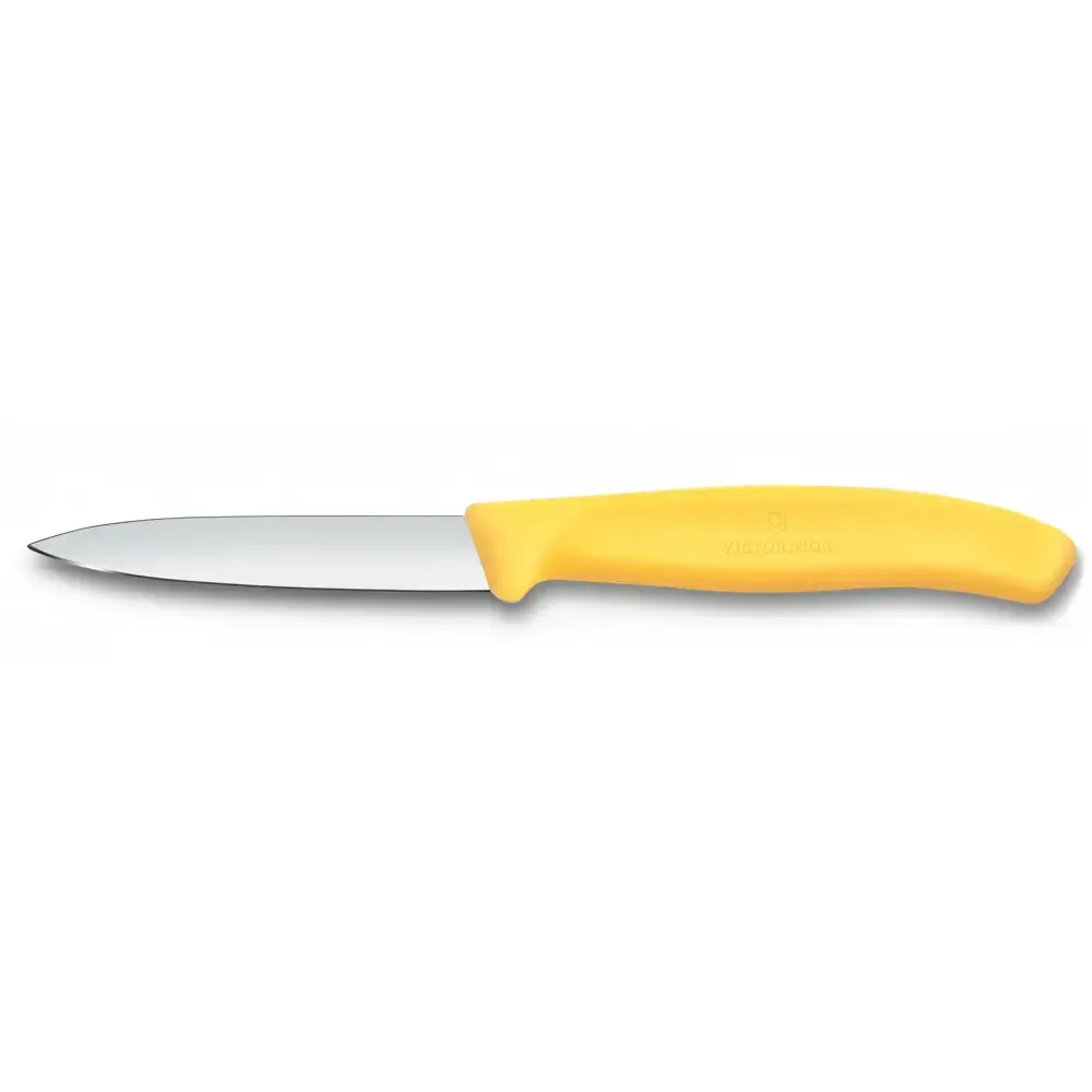 Swiss Classic, couteau d’office, 8 cm, tranchant lisse jaune citron Victorinox Au Logis Ameublements
