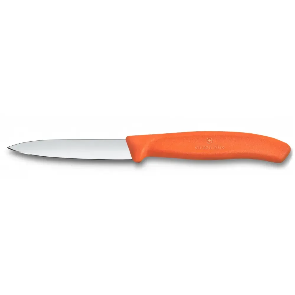 Swiss Classic, couteau d’office, 8 cm, tranchant lisse orange mandarine Victorinox Au Logis Ameublements