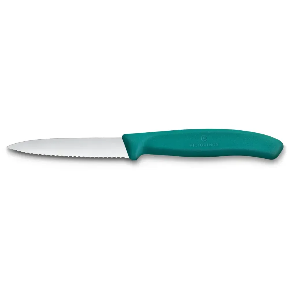 Swiss Classic, couteau d’office, 8 cm, tranchant denté vert chou frisé Victorinox Au Logis Ameublements