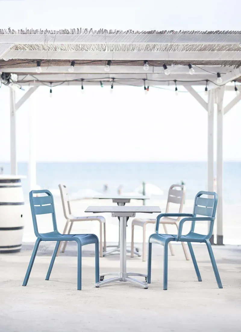 Fauteuil Cannes Mineral blue Grosfillex